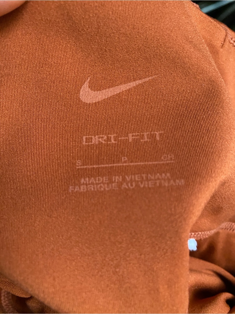Nike Dri Fit High-Rise Orange Performance Leggings - Picture 3 of 3